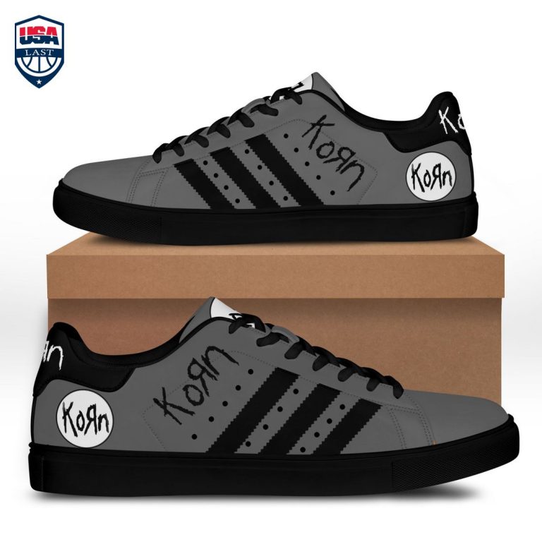 Korn Black Stripes Style 2 Stan Smith Low Top Shoes - It is too funny