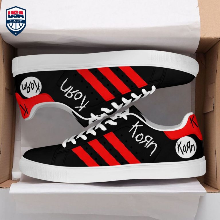 Korn Red Stripes Stan Smith Low Top Shoes - You are always amazing