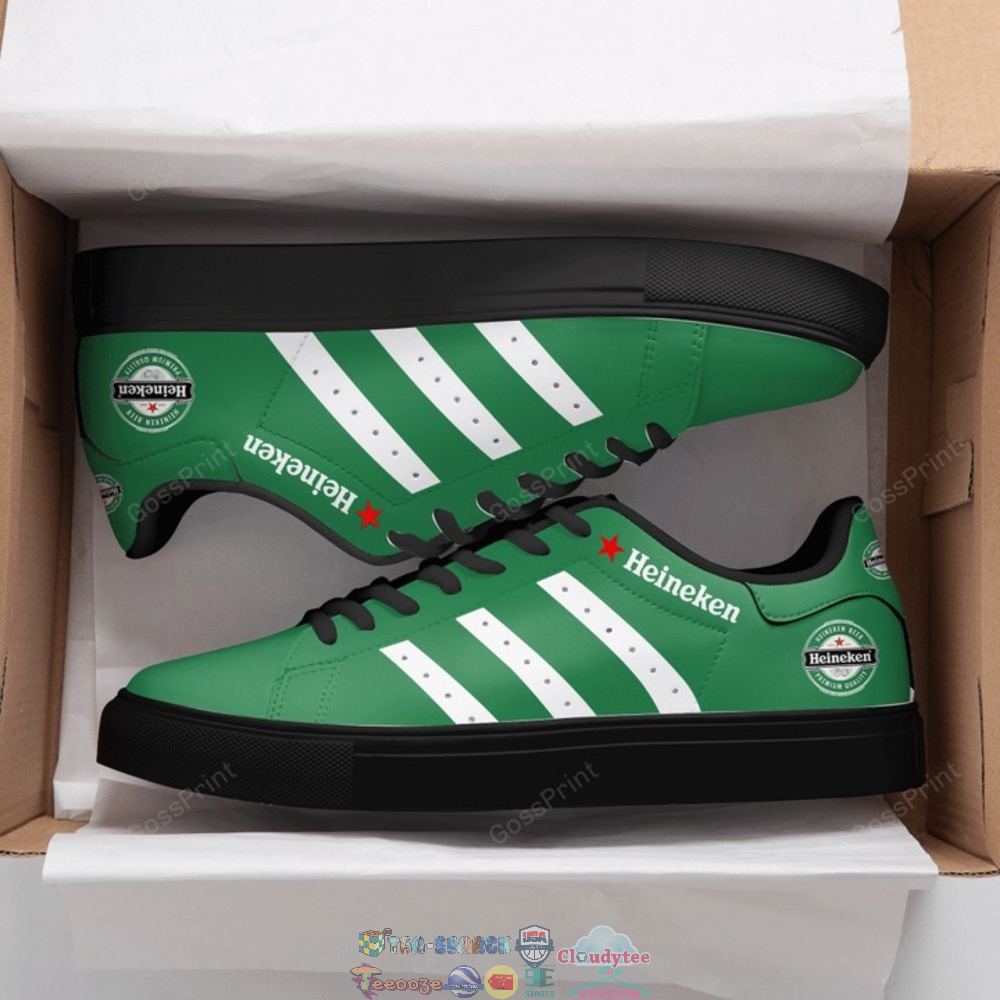 Heineken White Stripes Style 1 Stan Smith Low Top Shoes – Saleoff