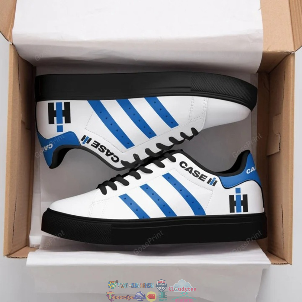 Case IH Blue Stripes Stan Smith Low Top Shoes – Saleoff