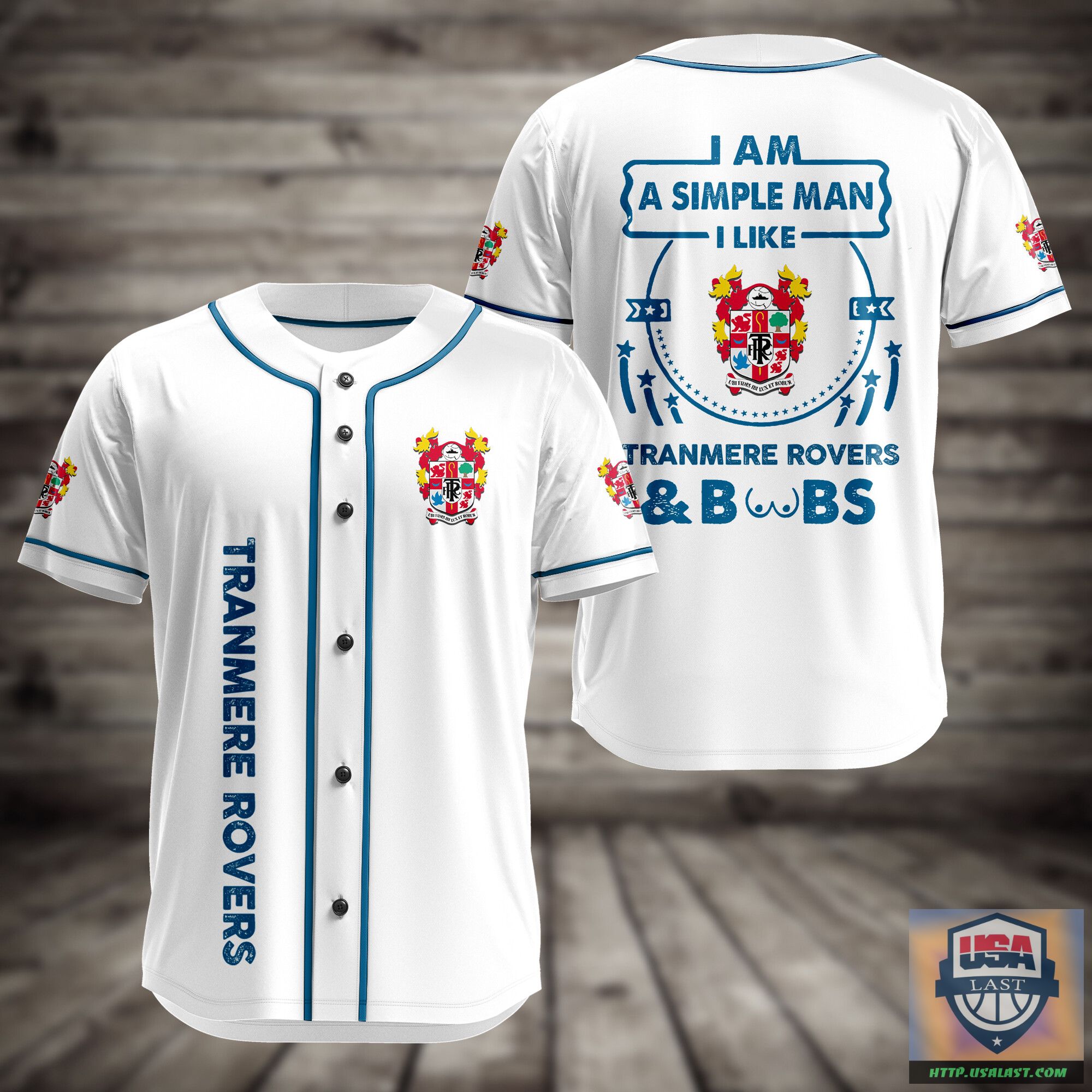 I Am Simple Man I Like Tranmere Rovers And Boobs Baseball Jersey – Usalast