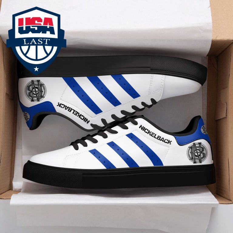 Nickelback Blue Stripes Stan Smith Low Top Shoes - Wow, cute pie