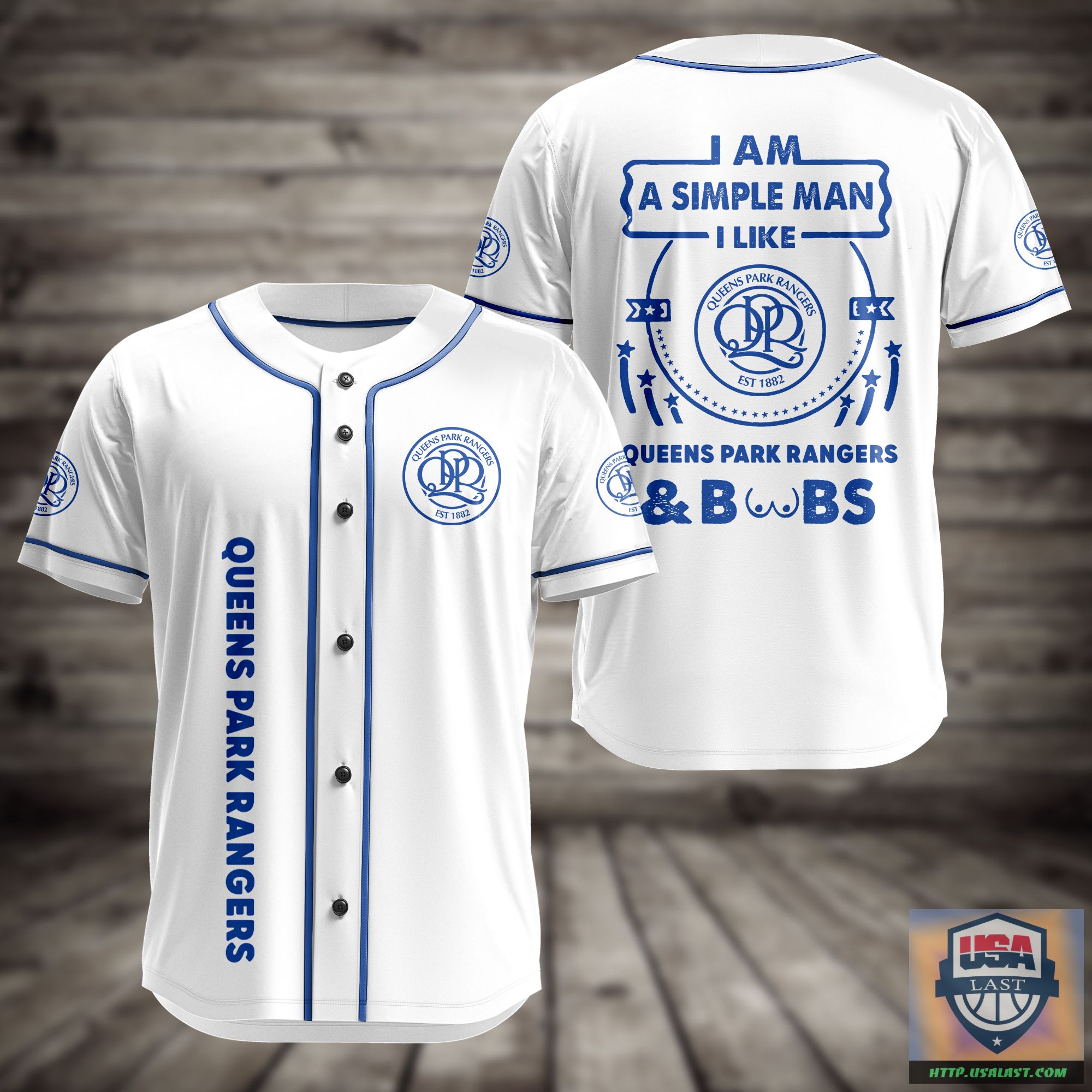 I Am Simple Man I Like Queens Park Rangers And Boobs Baseball Jersey – Usalast