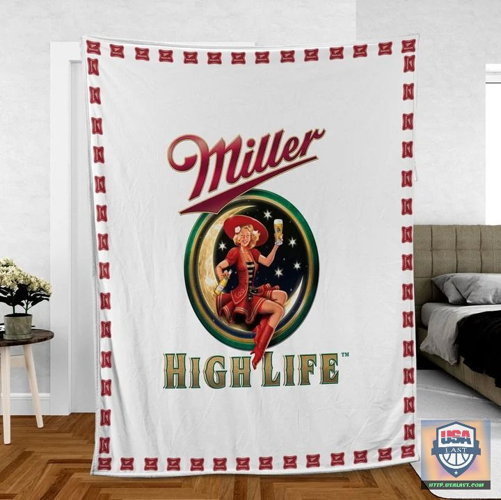 Miller High Life Soft Blanket, Woven Blanket – Usalast