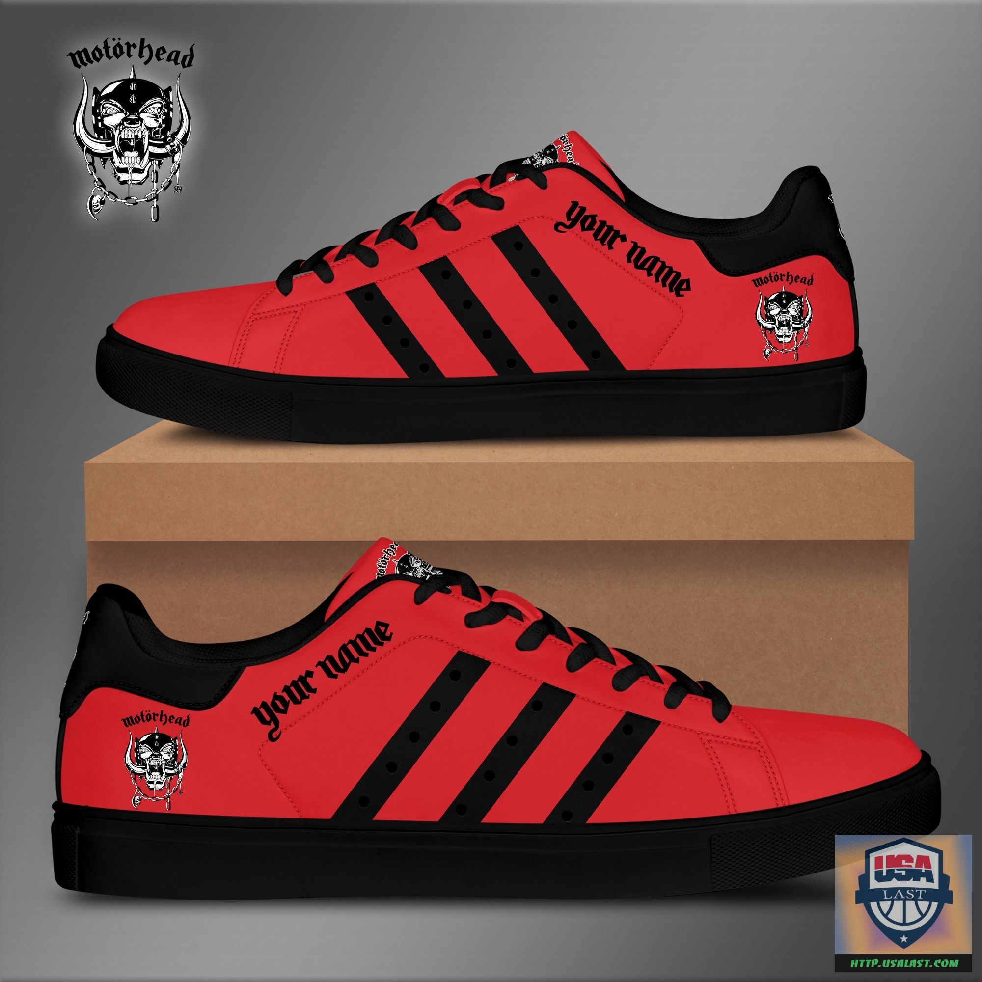 Motörhead Custom Name Red Stan Smith Shoes – Usalast