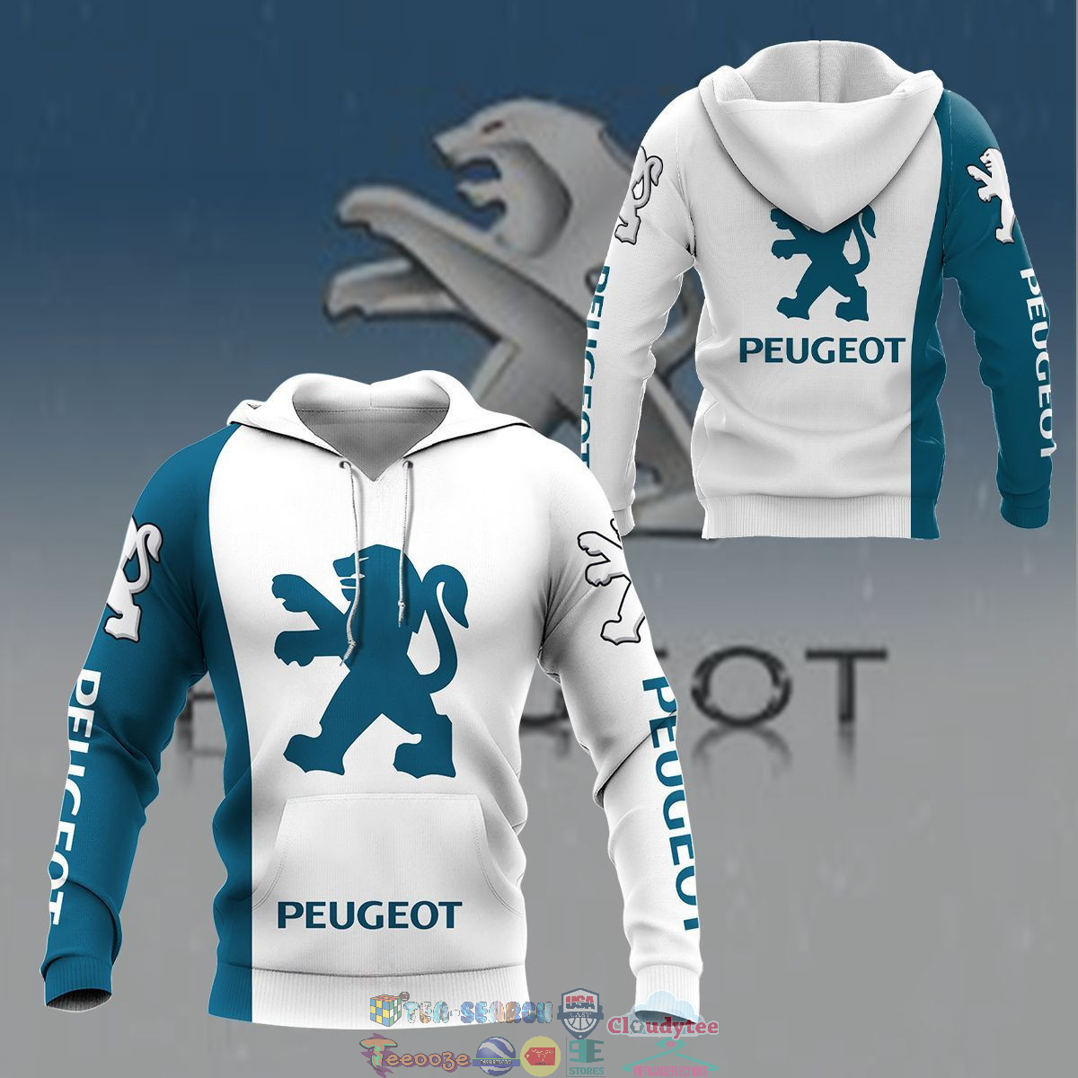 Peugeot ver 7 3D hoodie and t-shirt- Saleoff