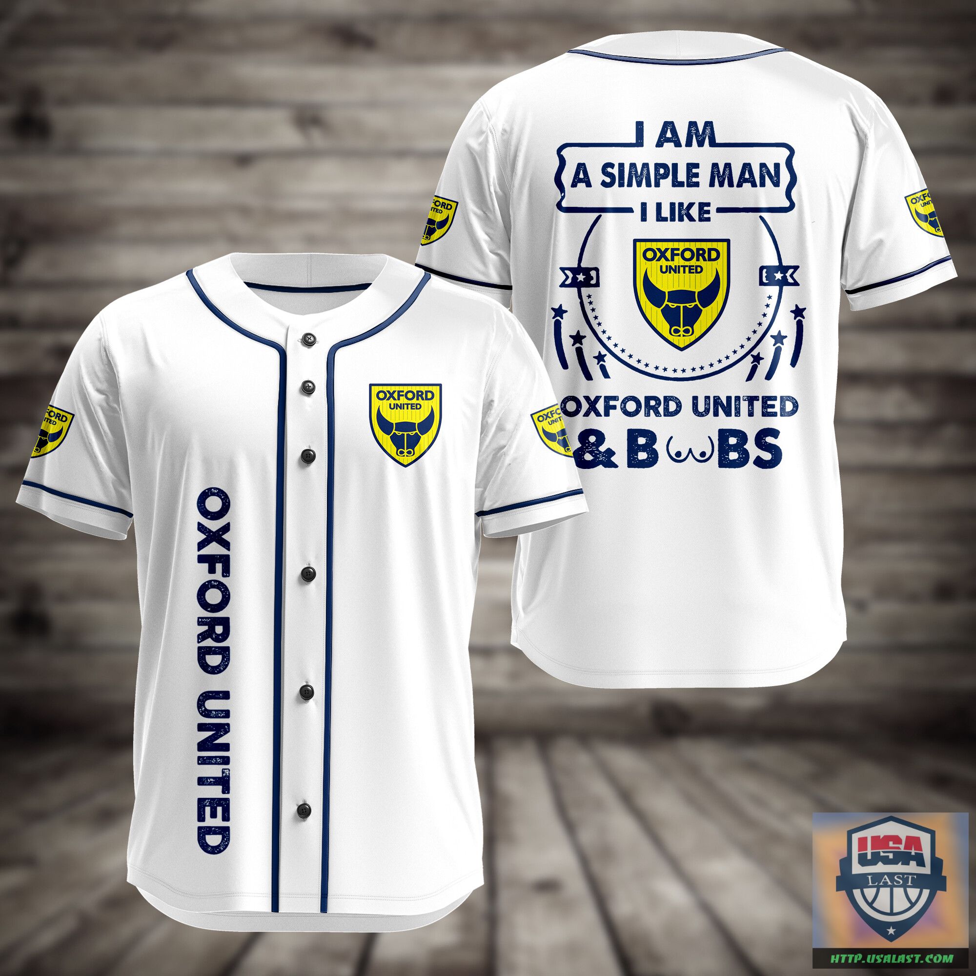 I Am Simple Man I Like Oxford United And Boobs Baseball Jersey – Usalast
