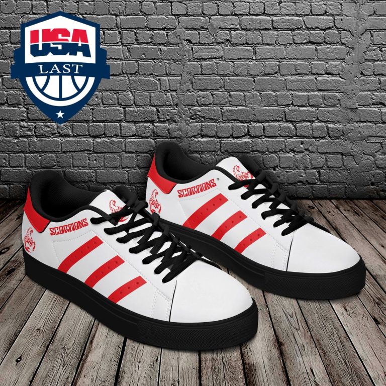 Scorpions Red Stripes Stan Smith Low Top Shoes - Have you joined a gymnasium?
