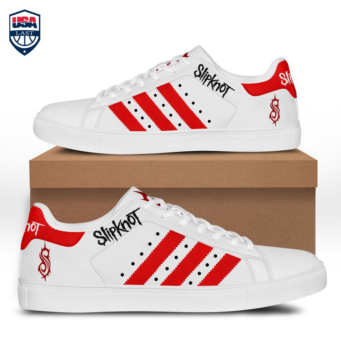Slipknot Red Stripes Stan Smith Low Top Shoes – Saleoff