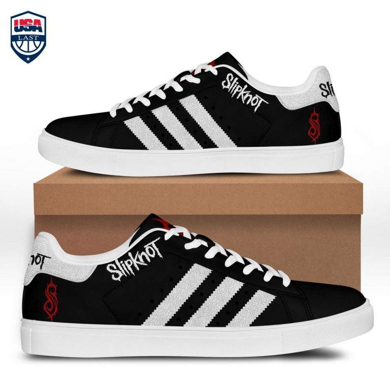 Slipknot White Stripes Stan Smith Low Top Shoes - Looking so nice
