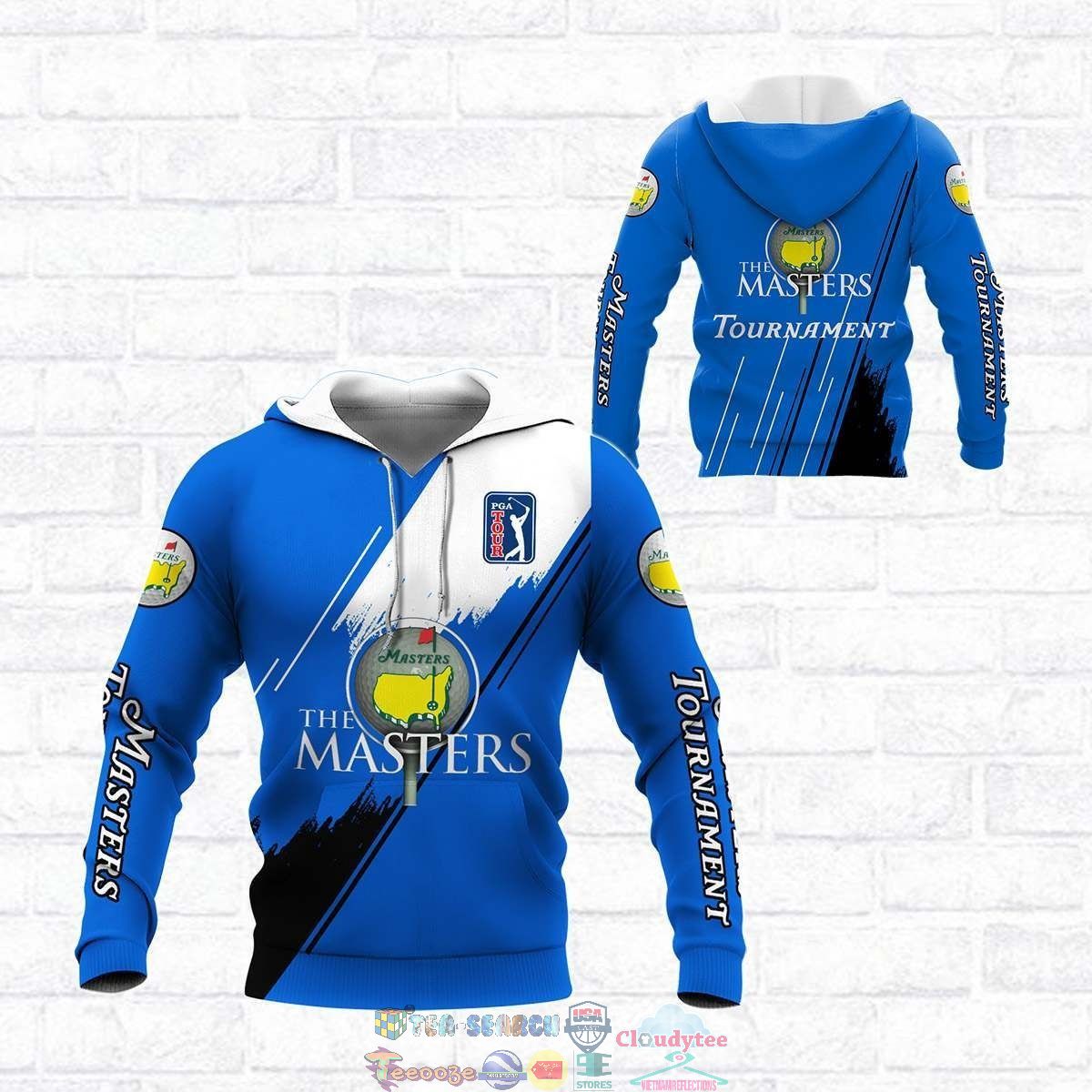 The Masters Tournament Blue 3D hoodie and t-shirt – Saleoff