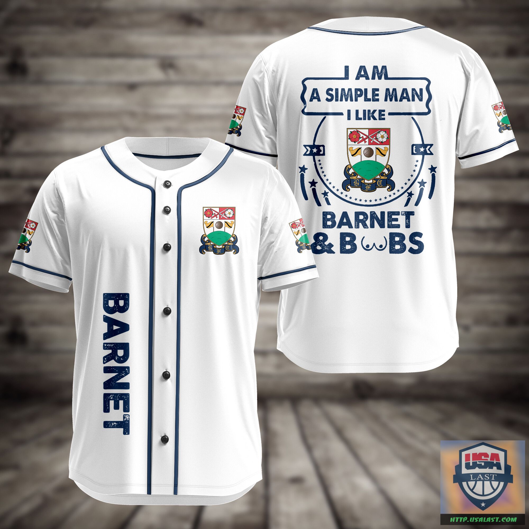 I Am Simple Man I Like Barnet And Boobs Baseball Jersey – Usalast