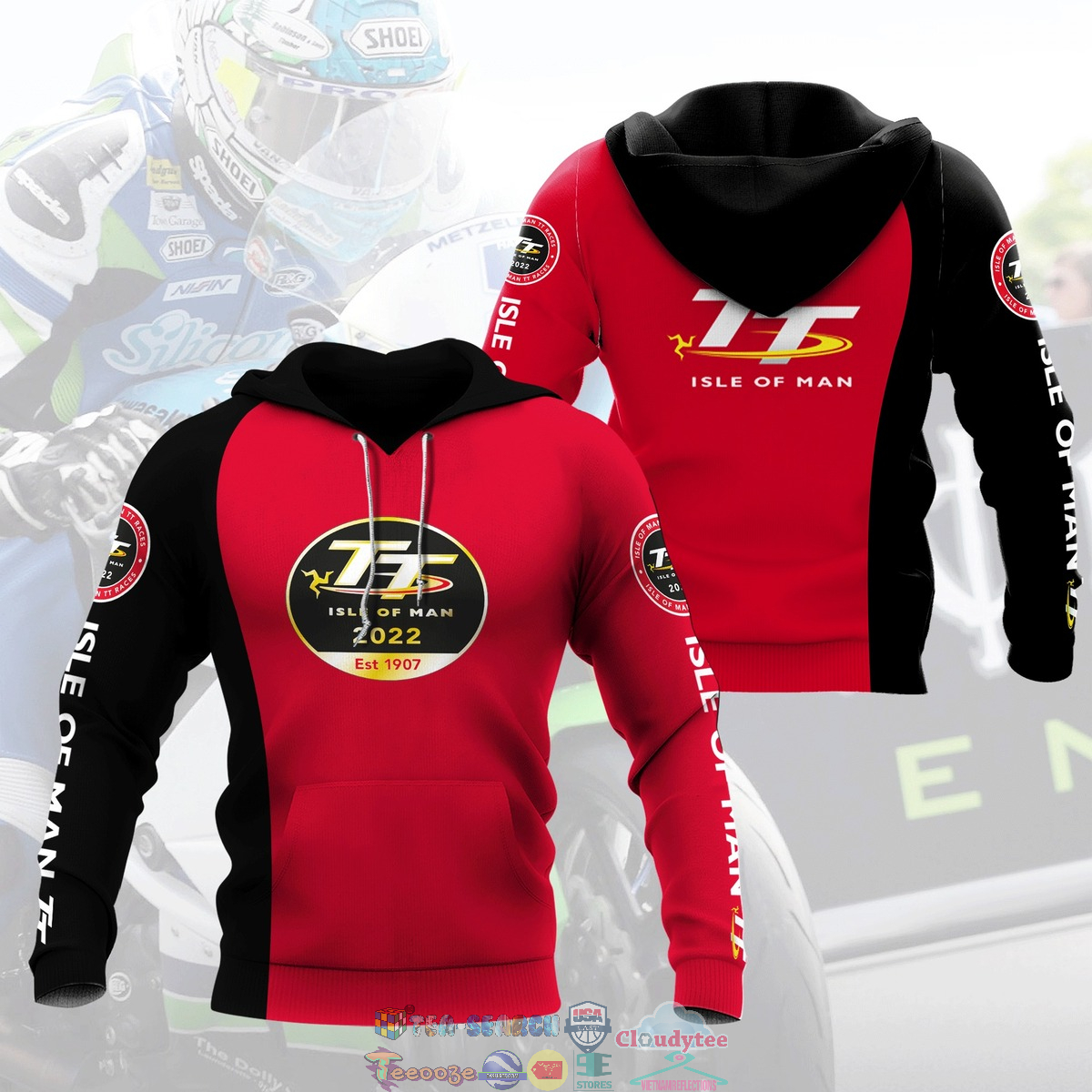 Isle Of Man TT ver 2 3D hoodie and t-shirt – Saleoff