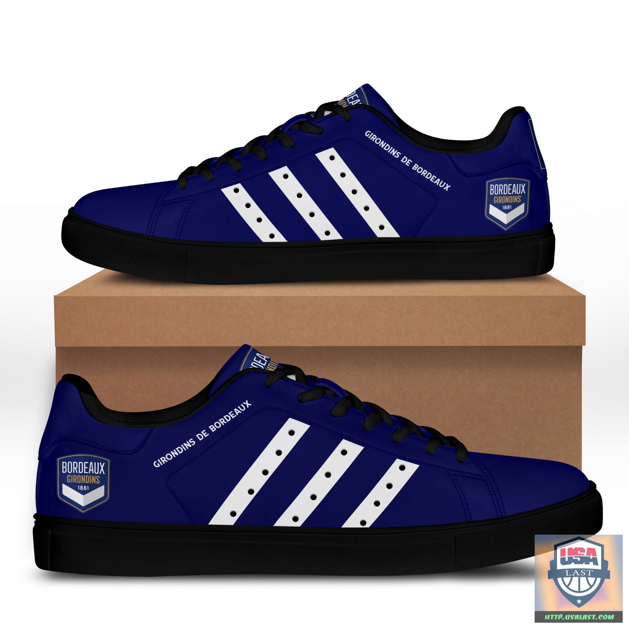 Girondins De Bordeaux Stan Smith Blue Shoes – White Line – Usalast