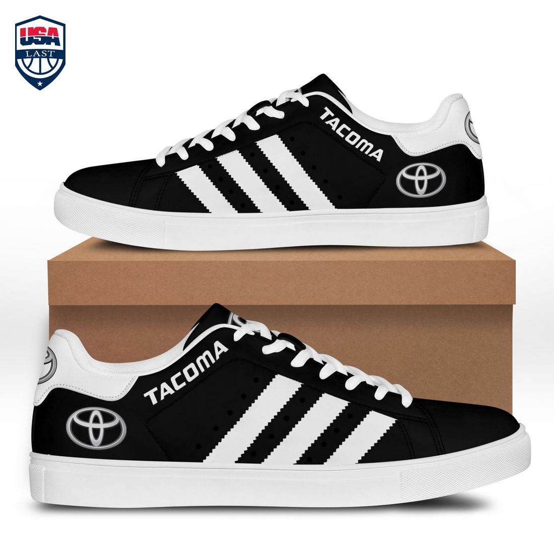 Toyota Tacoma White Stripes Stan Smith Low Top Shoes – Saleoff