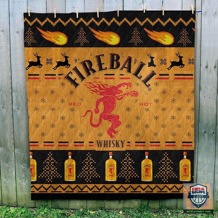 Fireball Cinnamon Whisky Ugly Quilt Blanket – Usalast