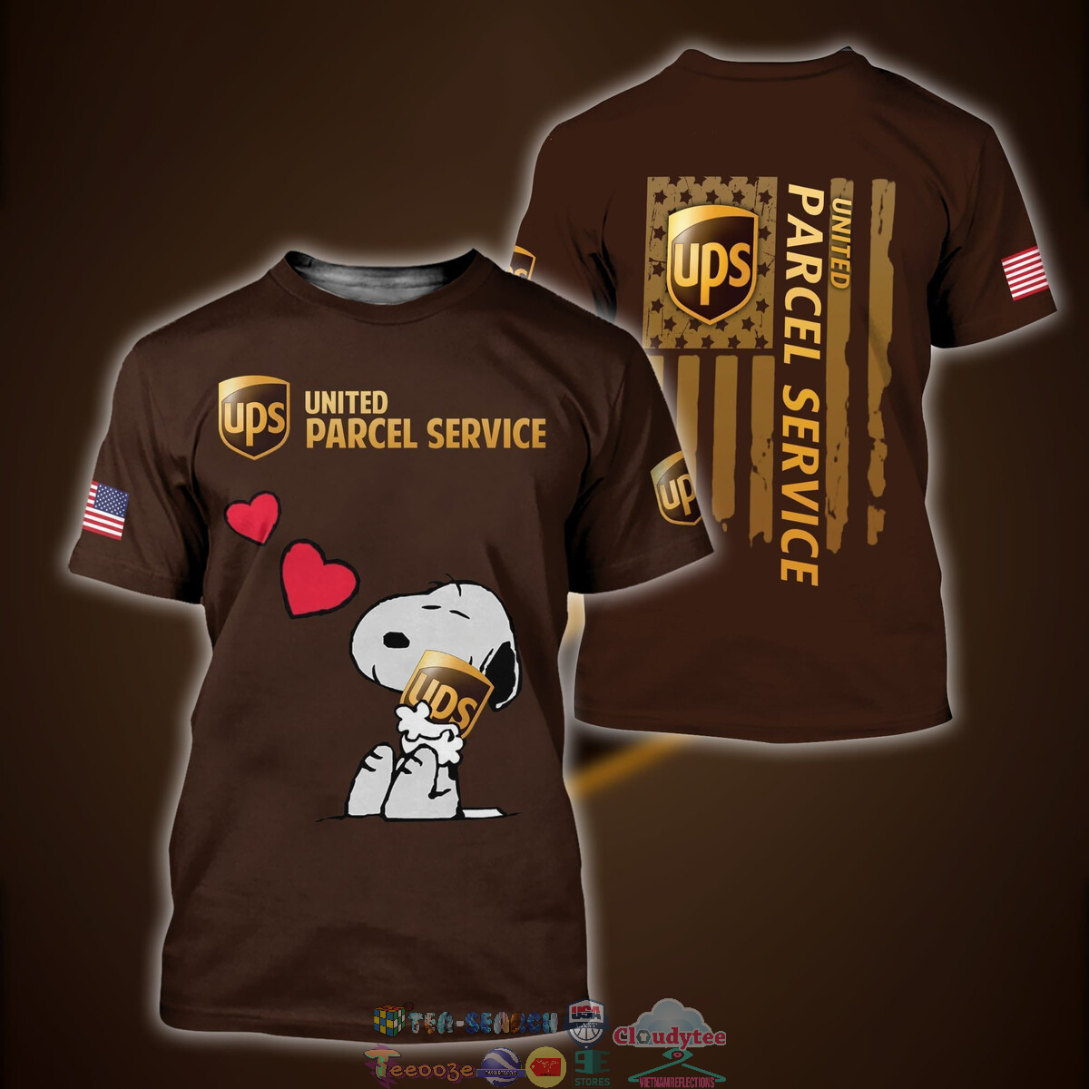 United Parcel Service Snoopy Hug UPS 3D t-shirt and hoodie – Saleoff