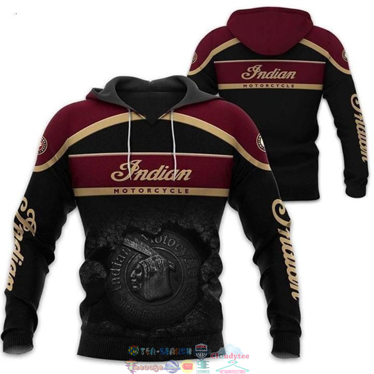 Indian Motorcycle ver 4 3D hoodie and t-shirt – Saleoff