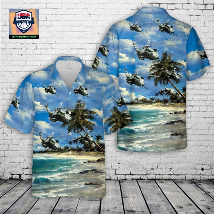 US Air Force 67th Special Operations Squadron Sikorsky HH-53C Super Jolly Green Giant Hawaiian Shirt – Usalast
