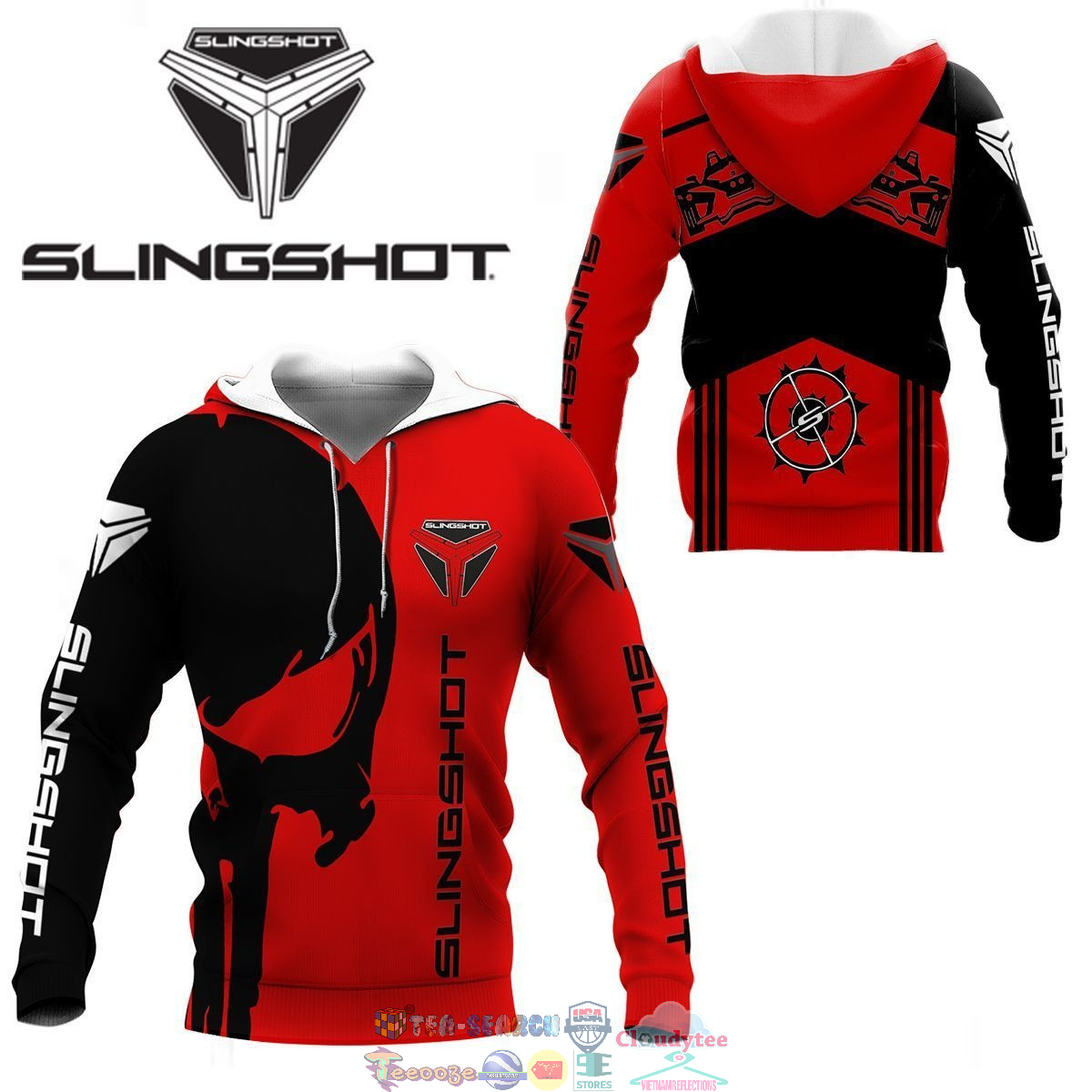 Slingshot Skull ver 1 3D hoodie and t-shirt – Saleoff