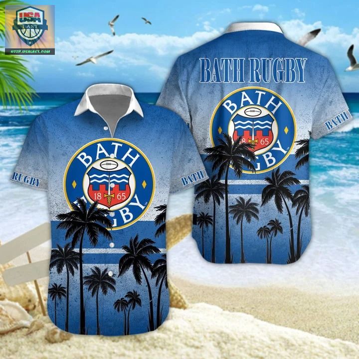 Bath Rugby Palm Tree Hawaiian Shirt – Usalast