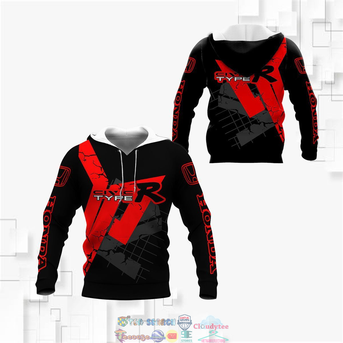 Honda Civic Type R ver 14 3D hoodie and t-shirt – Saleoff