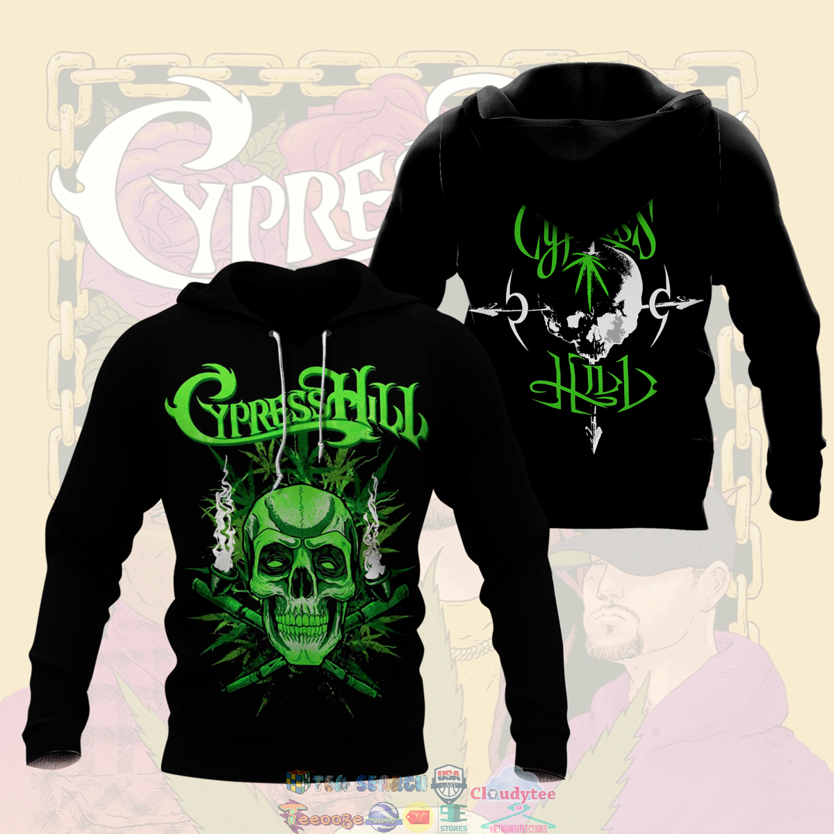 Cypress Hill ver 1 3D hoodie and t-shirt – Saleoff