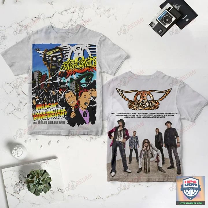 Aerosmith Music from Another Dimension! Album Cover 3D T-Shirt – Usalast