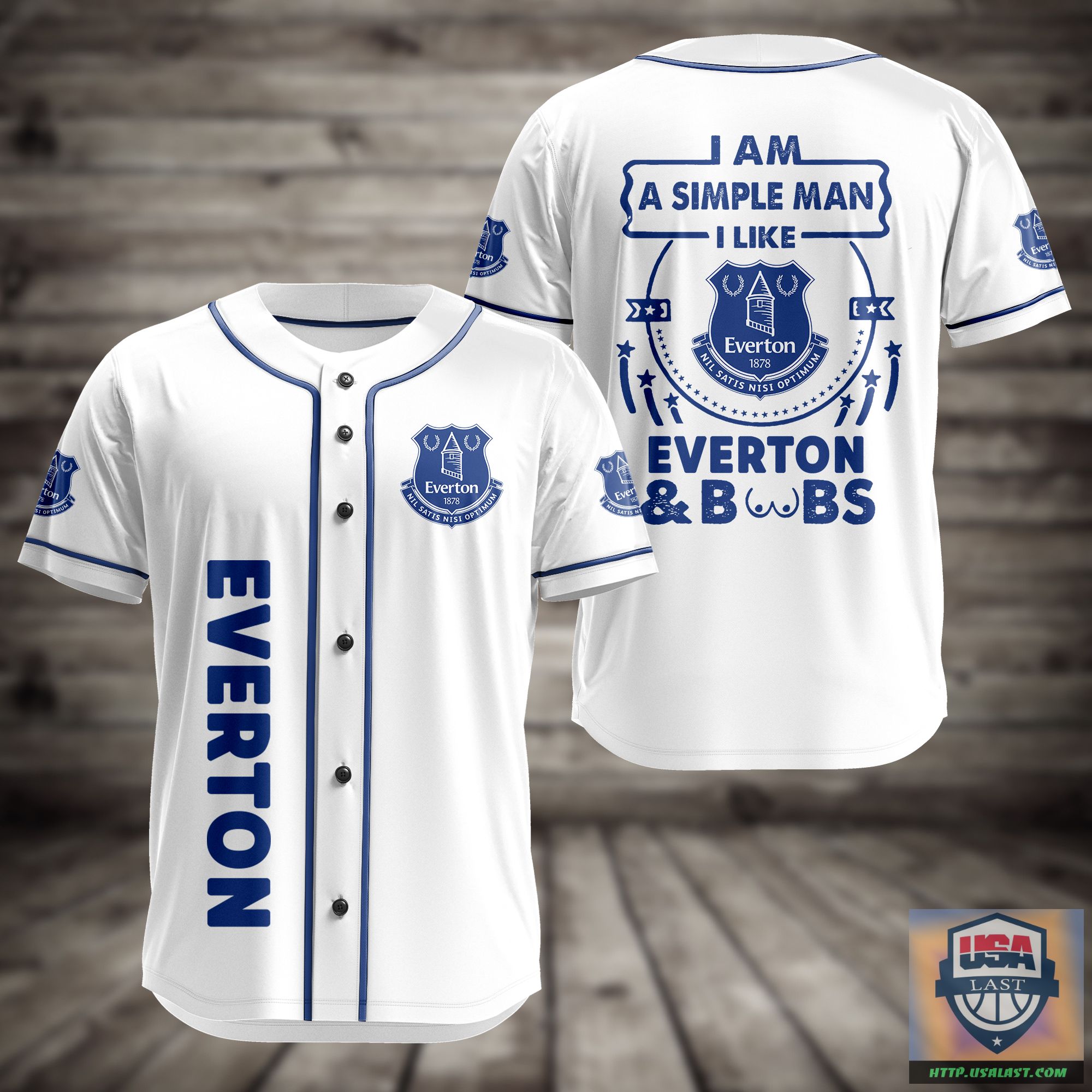 I Am Simple Man I Like Everton And Boobs Baseball Jersey – Usalast