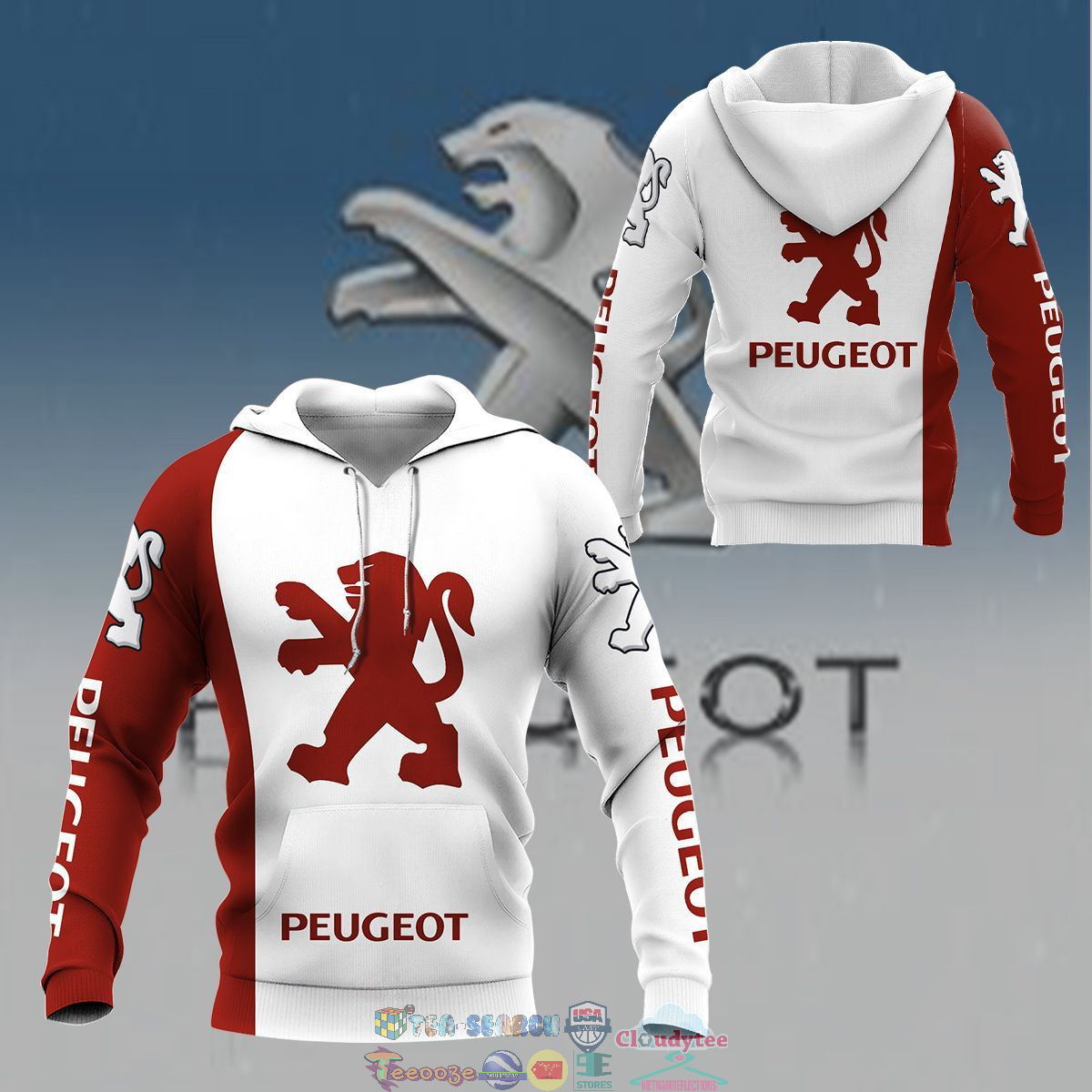 Peugeot ver 8 3D hoodie and t-shirt- Saleoff
