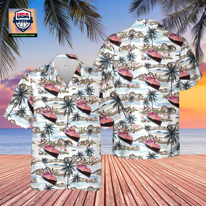 1940s Chris Craft Barrel Hawaiian Shirt - Have you joined a gymnasium?