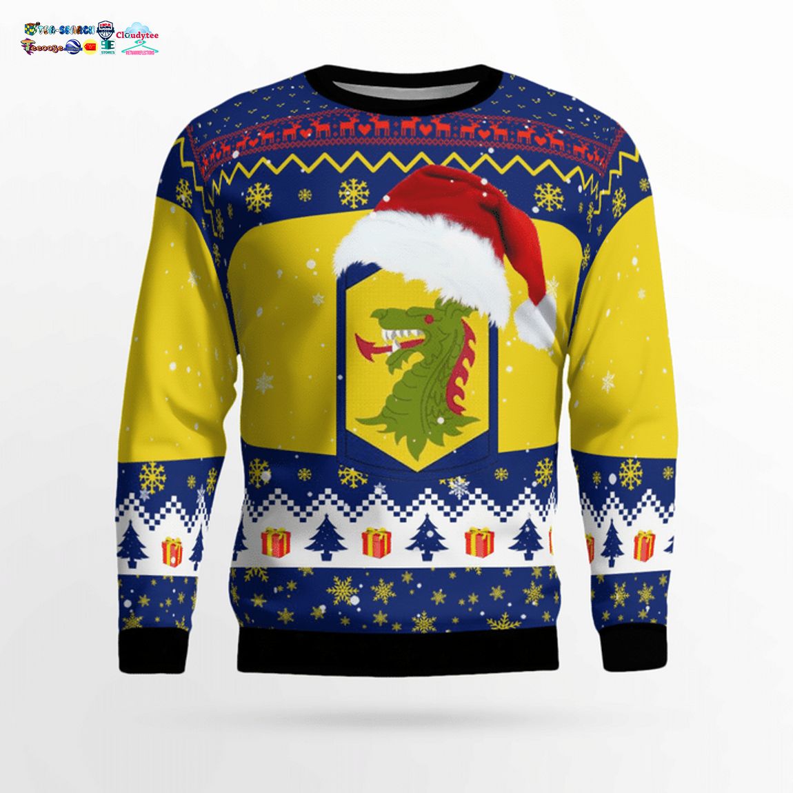 404th Maneuver Enhancement Brigade Of Illinois Army National Guard Ver 1 3D Christmas Sweater