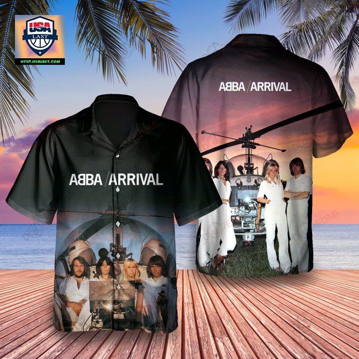 ABBA Arrival Album Hawaiian Shirt - Bless this holy soul, looking so cute