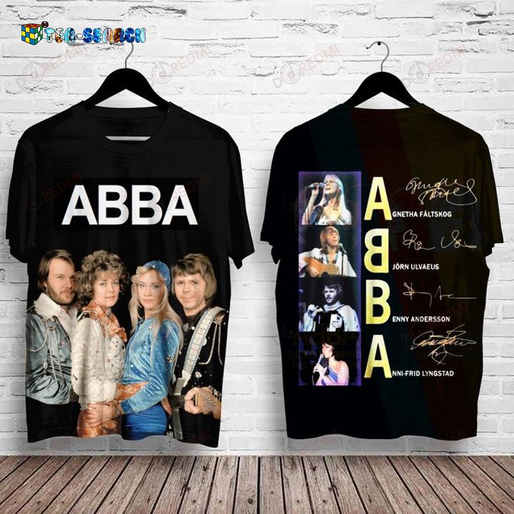 Abba Signatures All Over Print Shirt – Usalast
