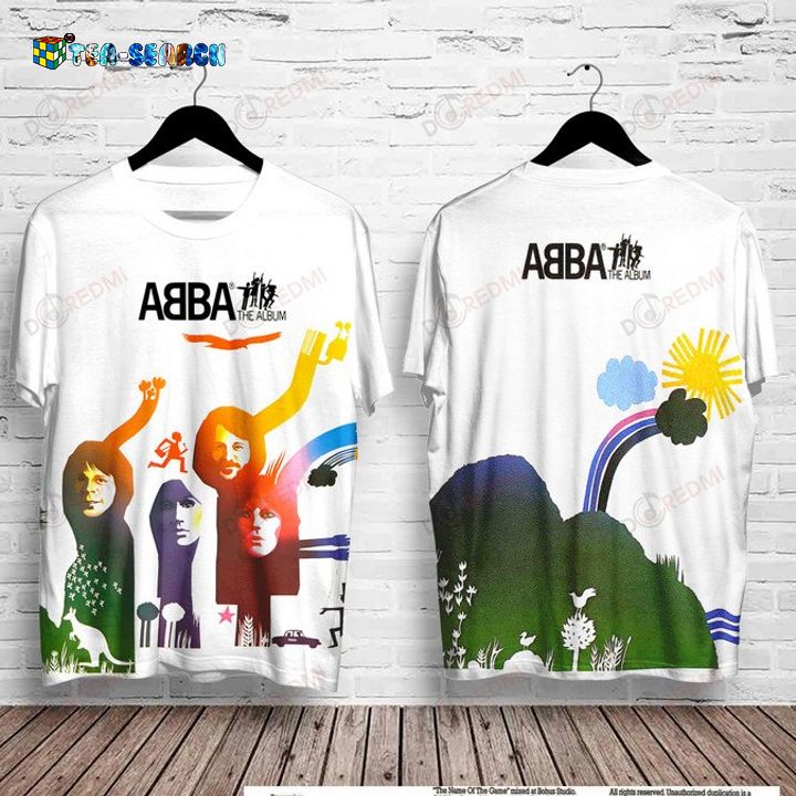 ABBA The Album 1977 3D T-Shirt - Two little brothers rocking together