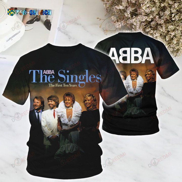 Abba The Singles The First Ten Years Album Cover Short Sleeve Shirt – Usalast