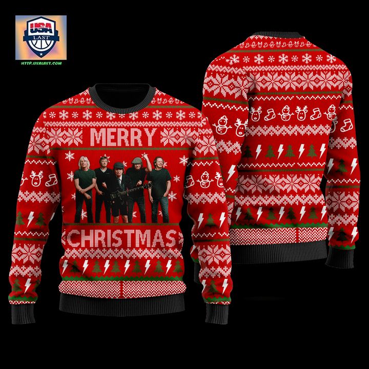 AC/DC Merry Christmas Wool Sweater Jumper – Usalast