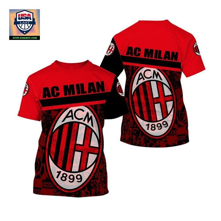 AC Milan FC 3D All Over Printed Shirt Hoodie - You tried editing this time?