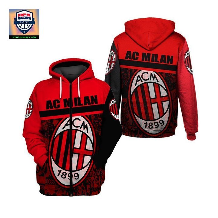 AC Milan FC 3D All Over Printed Shirt Hoodie - Loving click
