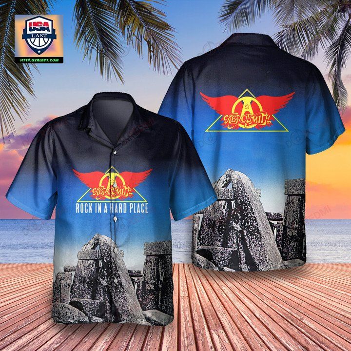 Aerosmith Rock in a Hard Place 1982 Album Hawaiian Shirt – Usalast