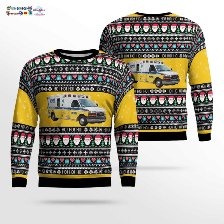 Alabama Huntsville EMS 3D Christmas Sweater - Damn good