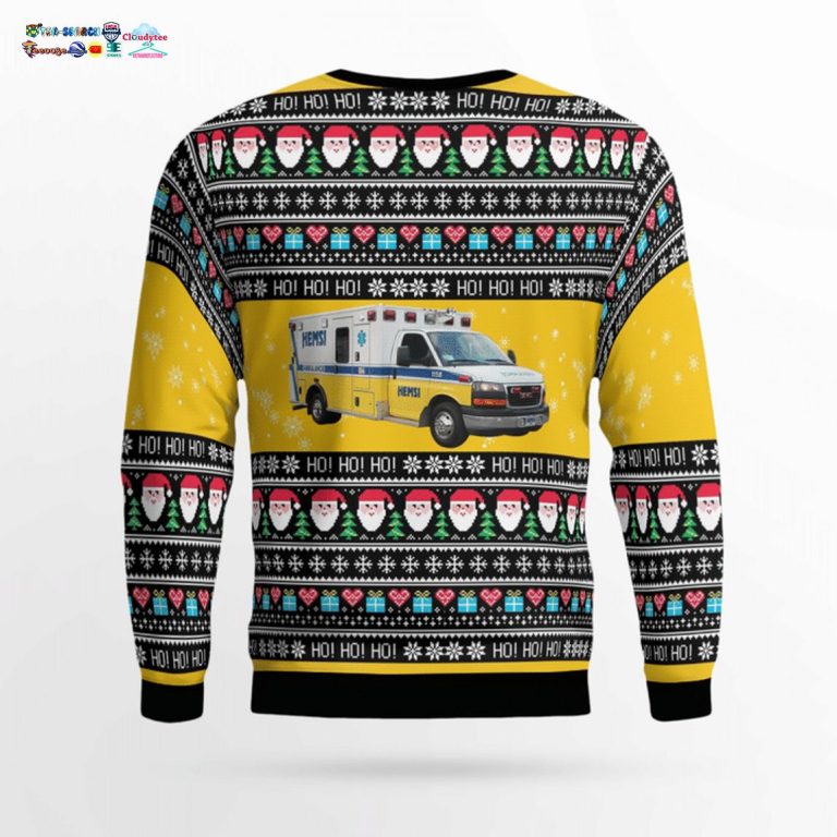 Alabama Huntsville EMS 3D Christmas Sweater - Eye soothing picture dear