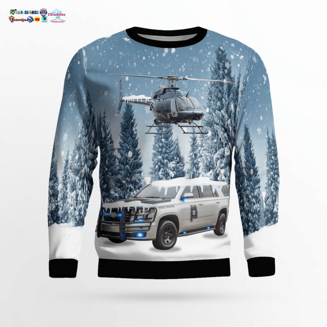 Alabama State Troopers Ver 2 3D Christmas Sweater