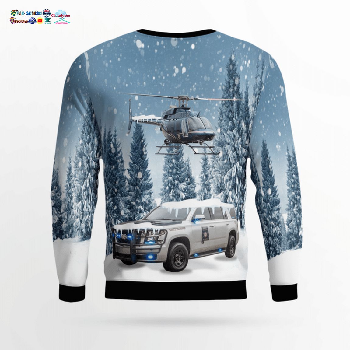 Alabama State Troopers Ver 2 3D Christmas Sweater