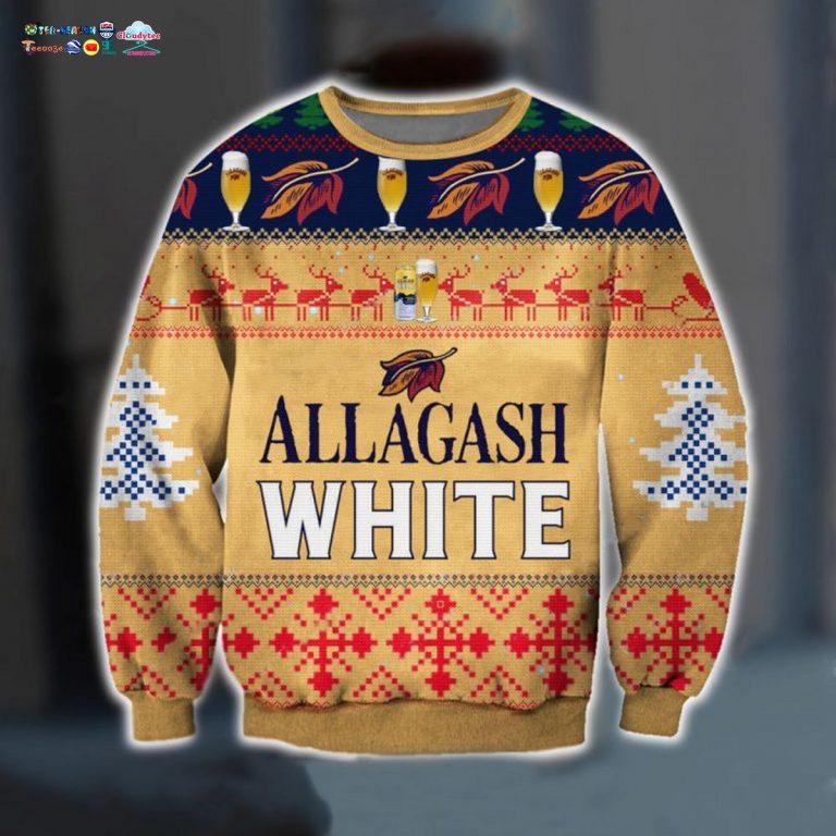Allagash White Ugly Christmas Sweater - Two little brothers rocking together
