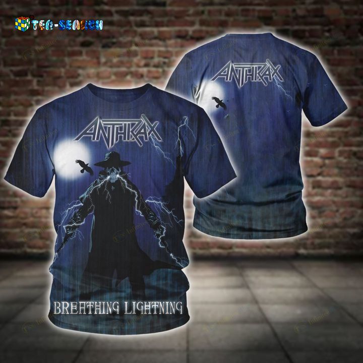Anthrax Heavy Metal Band Breathing Lightning 3D T-Shirt – Usalast
