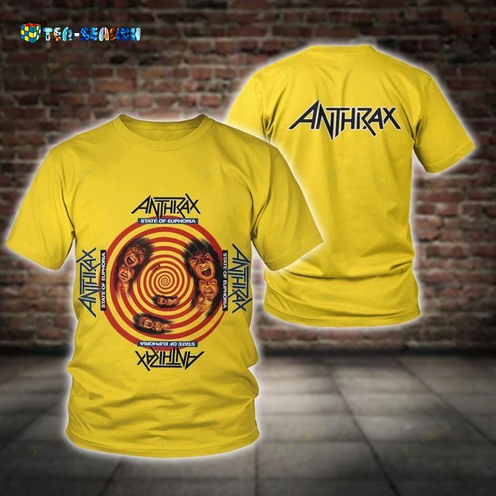 Anthrax Heavy Metal Band State of Euphoria 3D T-Shirt – Usalast