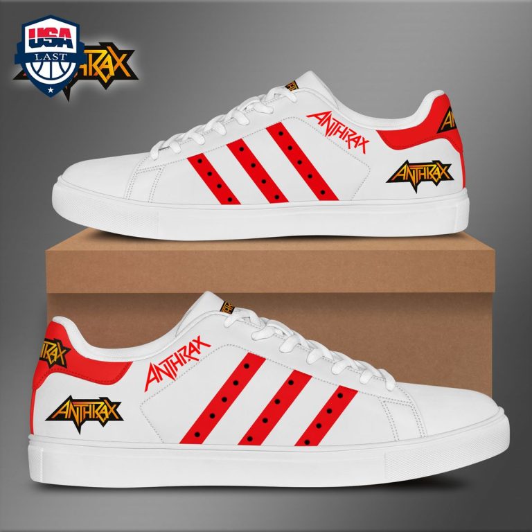 Anthrax Red Stripes Style 2 Stan Smith Low Top Shoes - Cool DP