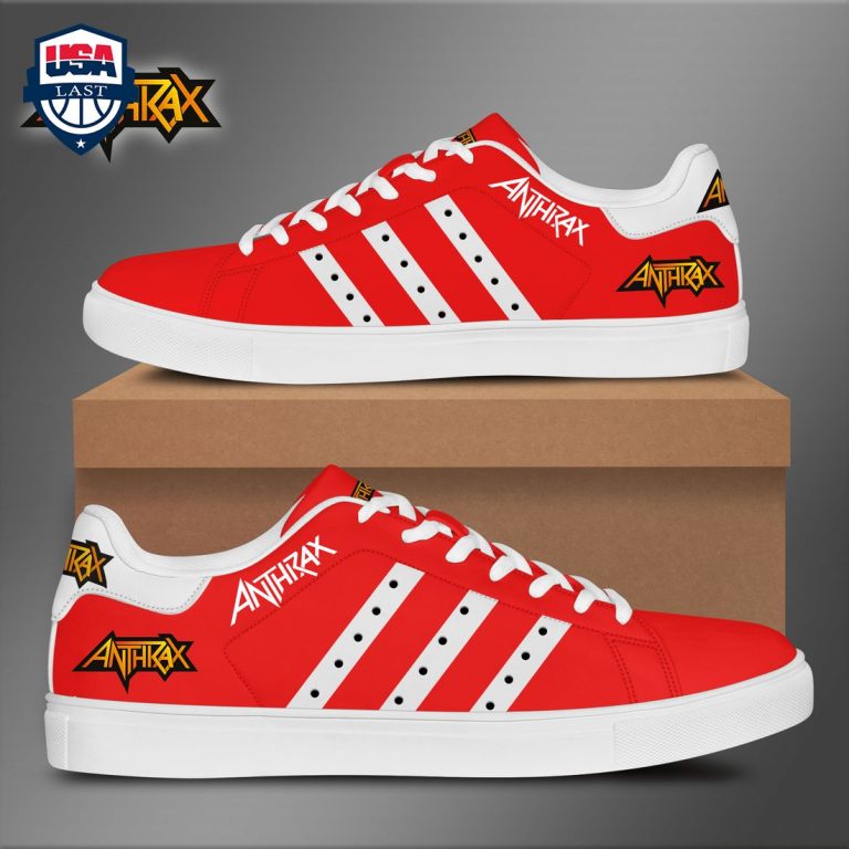Anthrax White Stripes Style 3 Stan Smith Low Top Shoes - My friends!