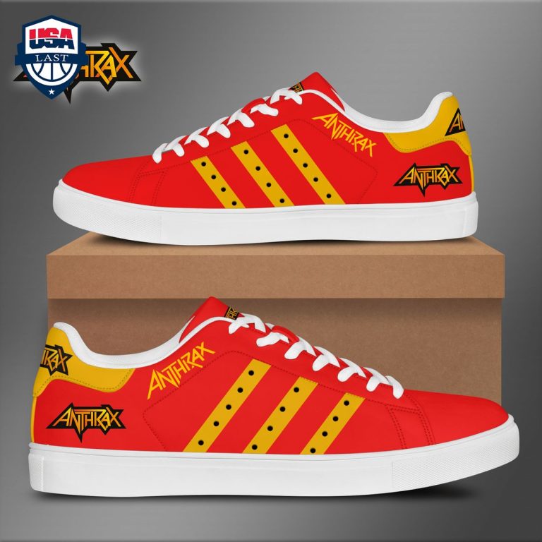 Anthrax Yellow Stripes Style 3 Stan Smith Low Top Shoes - She has grown up know